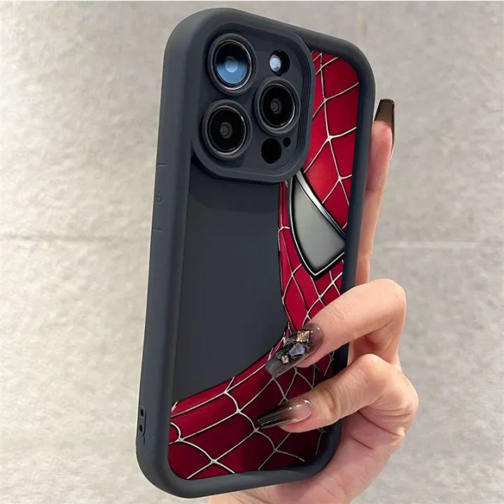 Cellphone%20Case%20For%20VIVO%20X70%20X80%20X90%20PRO%20Y02%20Y15S%20Y21%202021%20Y17%20Y22S%20Y27%20Y35%20Y33T%20T1X%20Y12%20Phone%20Casing%20Angel%20Eyes%20Stepped%20silicone%20shell%20Parker%20Cool%20Spider-Man%20Eyes%20Matte%20Back%20Cover%20Popular%20Soft%20New%20Design%20Anti-falling%20Shockproof%20Full%20Protection%20TPU%20-%20Image%203