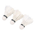 Goose Feather Badminton White Goose Feather Shuttlecocks Accurate Control for Outdoor for Sports Training. 