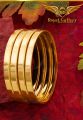 Gold Plated Guarantee 4 Plain Bangle Bracelet for Women Long-Lasting Guaranteed Free Gift Box RG-WB. 