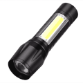 Mini LED Touch Light / Rechargeable Tourch Light / Touch light LED Flashlight 100 Meter / Camping Light Full Metal Body 3 Modes Rechargeable Battery Waterproof Zoomable Flashlight Torch / USB Charge Toch Light / Small LED Toch Light Rechargeable. 