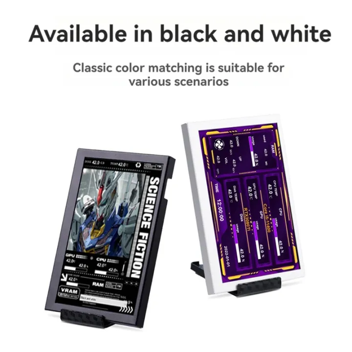 BRADOO 5-Inch USB-C Sub-Screen Chassis IPS Computer Sub-Screen Graphics ...