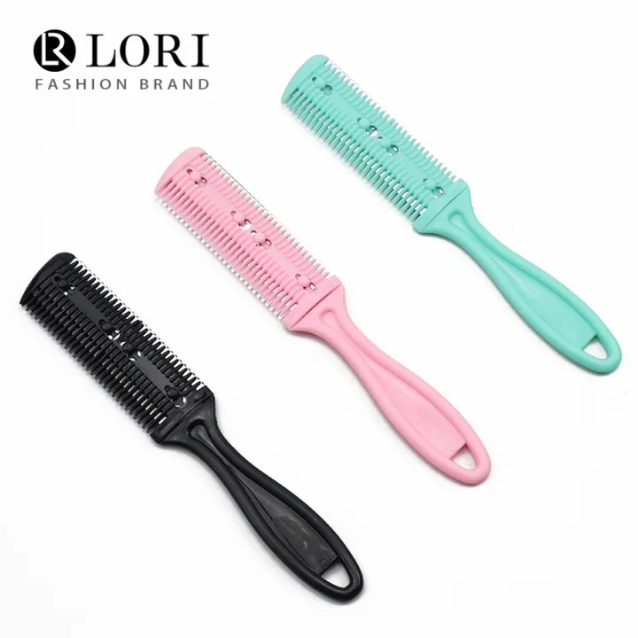 TimeLinTime Double-sided hair shaving comb, hair clipper, hair bangs thinning comb, double-sided blades, hair shaving knife, hair comb