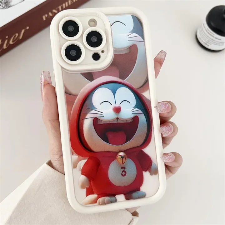 Phone%20Casing%20For%20Iphone%206%206S%207%208%20Plus%2015%2014%2013%2011%2012%20Mini%20Pro%20Max%20X%20XS%20XR%20Casing%20Matte%20Soft%20Anti-Knock%20Cartoon%20Doraemon%20Cute%20Loopy%20Cover%20Fashion%20Casing%20Anime%20Cute%20Solid%20Color%20-%20Image%204