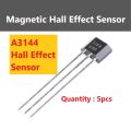 5 pcs of A3144 Magnetic Hall Effect Sensor. 