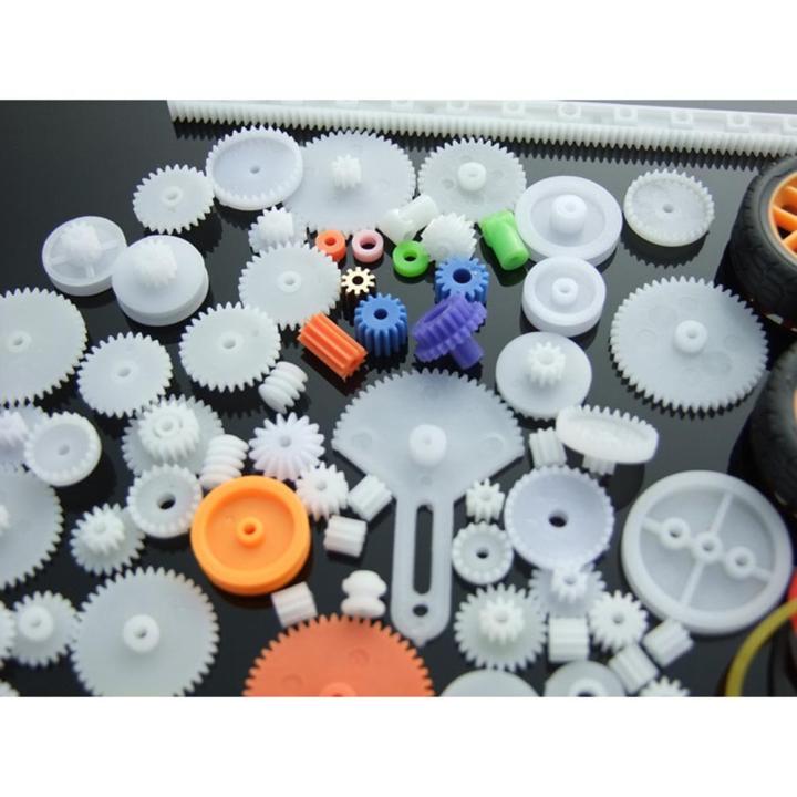 78Pcs%20Plastic%20Gear%20Motor%20Gearbox%20Model%20Toy%20Car%20Auto%20Craft%20DIY%20Accessories%20Axle%20Belt%20Scientific%20Experiment%20-%20Image%204