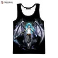 Hot game rimuru pest fashion summer Men tank tops sleeveless spring Harajuku personality 3D printed beach tops tees 6XL. 