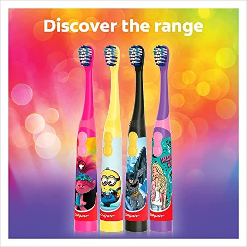 Colgate Barbie Electric Toothbrush for kids, Battery Powered, Age 3 ...