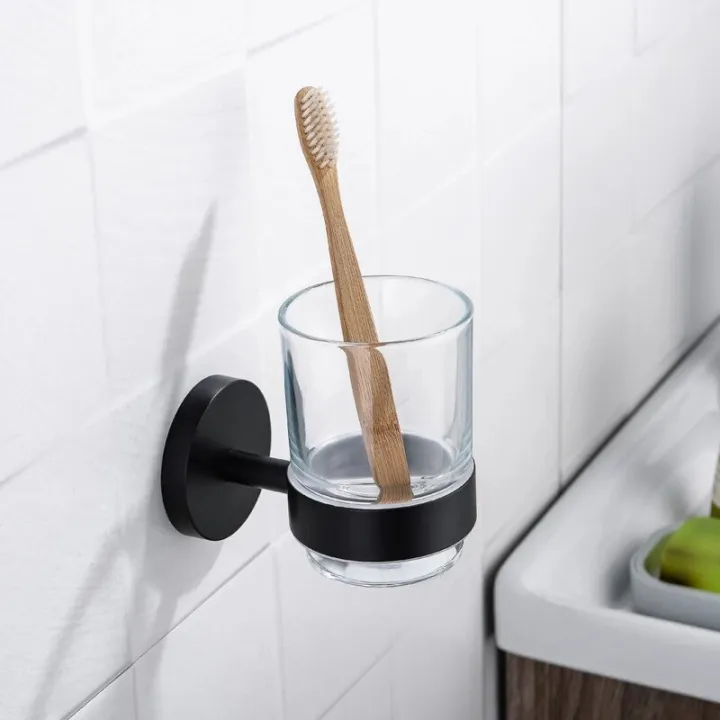 toothbrush%20holder%20Black%20Toothbrusher%20Holder%20Glass%20Cup%20Elegant%20Hotel%20Home%20Bathroom%20AccessoriesInspection%20Tools%20-%20Image%205
