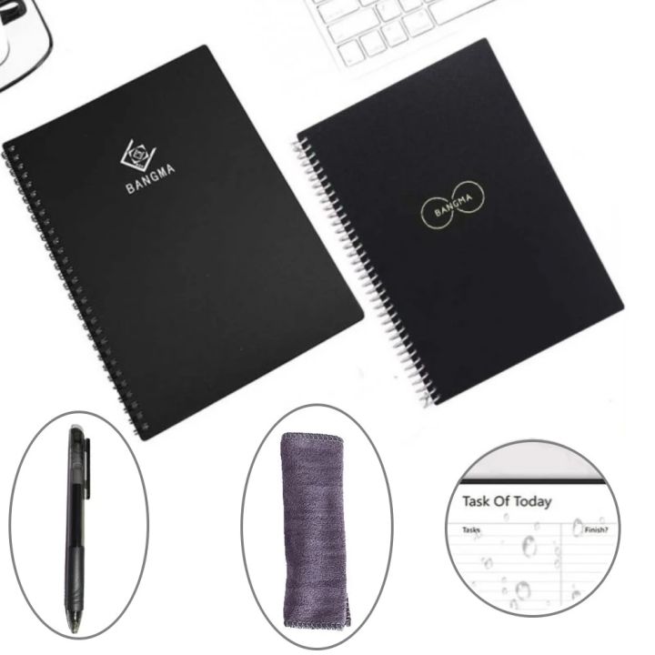 Note%20Book%20For%20Office%20Notepad%20Erasable%20For%20School%20Reusable%20Notebook%20With%20Pen&Cloth%20Smart%20Notebook%20-%20Image%202