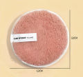 Microfiber Make-Up Remover Puff Reusable Cleansing Cloth Pads Plush Sponge. 