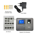 Biometric Fingerprint Attendance Machine 2| TFT LCD Display USB Employee Punch Card Machine Reader Time Clock Recorder 指纹考勤机 打卡机. 