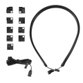 LKPCIGCXM M5 Light Strip ARGB Neon Computer Case Decoration Led Strip 5V 3PIN Light Header AURA 550mm. 