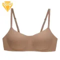 Comfortable Bra Comfortable Seamless Padded Sports Yoga Bra with Adjustable Straps Wireless Push Up Lady Soft Bra. 