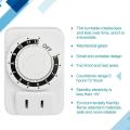 Timer Outlet Accurate Indoor Home Plug In Timers User-Friendly Energy Saving Socket With Auto Shut Off For Electric Fans Lights. 