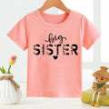 Big Brother Saurus Kids T Shirt Big Brothers Big Sisters Letter-printed Children's T-shirt Stranger Things Tops Tee Huggy Wuggy. 
