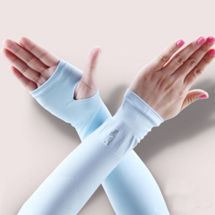 1%20Pair%20Unisex%20Ultra%20Thin%20Ice%20Silk%20Arm%20Sleeves/%20Summer%20Breathable%20Sun%20Protection%20Anti%20UV%20Hand%20Cover%20-%20Image%207