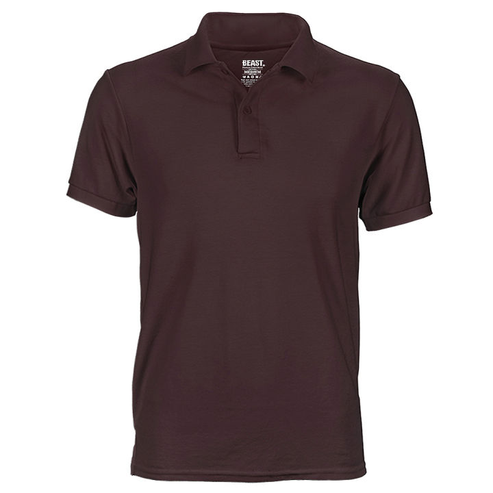 T-Shirt Republic - Coffee Brown Men's Premium Polo  T Shirt