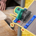 Adjustable Cutting Machine Base Guide,Electric Circular Saw Milling Positioning Clamp, Precision Wood Cutting Guide 1Set. 