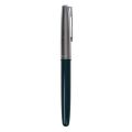 616 Fountain Pen Hooded Silver Nib Green Barrel Small Vintage. 