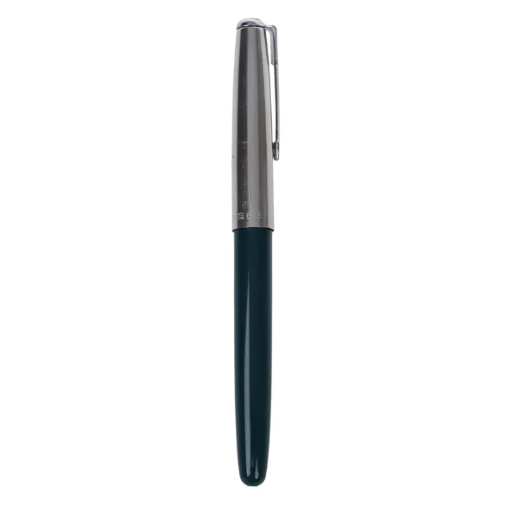 616%20Fountain%20Pen%20Hooded%20Silver%20Nib%20Green%20Barrel%20Small%20Vintage%20-%20Image%203