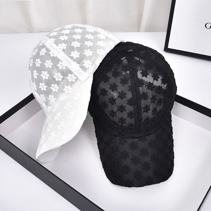 cup%20for%20women%20sombrero%20korean%20Breathable%20Adjustable%20Korean%20Outdoor%20Girls%20Hip%20Hop%20Visors%20Cap%20Flower%20Baseball%20Cap%20Lace%20Mesh%20Hat%20-%20Image%204