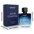 【Ready Stock+Fast Shipping】GROET Azure Coastal Perfume 50ml - Pampabango para sa Lalaki | Fresh at Long-Lasting | May Bergamot at Saffron | Libreng Shipping COD. 