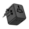 WiWU Aramid Fiber Warriors 25W GaN Plug Adapter – 5 Port USB-C1/C2 (Single Port), USB-A1 (Single Port), Multi-Port Mode (USB-C1/C2 + USB-A1) ( Wi-UA011). 