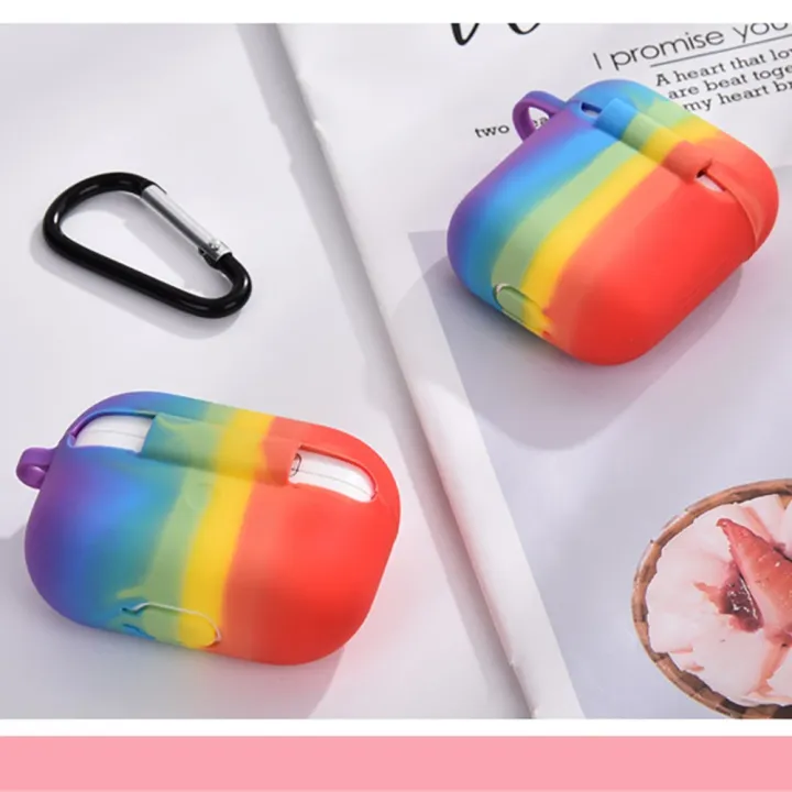 earphone%20case%20for%20airpods%20case%20rainbow%20silicone%20cover%20for%20airpods%20pro%203%20with%20keychain%20earphone%20accessories%20colorful%202020%20newest%20-%20Image%203