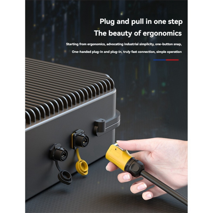 LP-20 RJ45 Connector Set IP68 Waterproof CAT6 RJ45 Panel Mount Socket ...