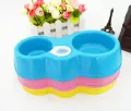 Small Double Bowls Cute Multi-Purpose Candy Colour Puppy Rabbit Cat Food Bowl Pets Food Bowls Food Dish Pet Feeders Auto Water Feeder Cat Bowl Feeder Travel Bowl Food Plate Pet Plate Water Dispenser Pet Food Bowl Cat Dish Pet Dish Food Grade Plastic Cats. 