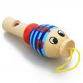 1Pc Infant Whistling Toy Wooden Random Color Toys Cartoon Animal Whistle Educational Music Instrument Toy for Baby Kids Children. 