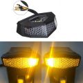 JDXHLAU Universal Motorcycle LED Turn Signals Modified Tail Light Cafe Racer Edge Brake Lamp. 