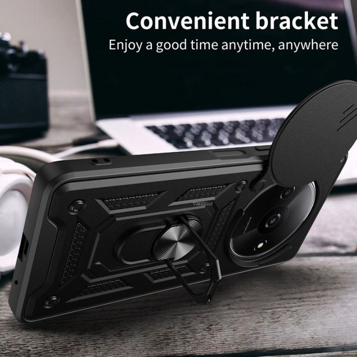 Vantime%20for%20Xiaomi%20Redmi%20A3%20A3X%20Case%20Hard%20Sliding%20Lens%20Protect%20Stand%20Holder%20Back%20Cover%20-%20Image%203