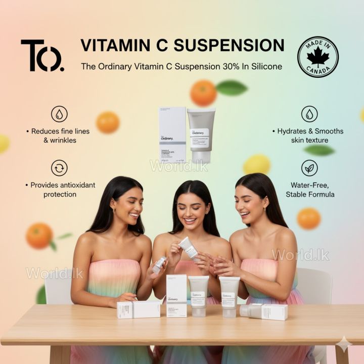 The Ordinary Vitamin C Suspension 30% In Silicone (Code : OVSS) ( 30% Pure L-Ascorbic Acid, Brightens Skin, Reduces Hyperpigmentation, Collagen)