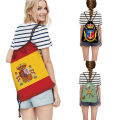Spanish Legion Espanola Flag Print Drawstring Bag Avy Armada Backpacks for Travel Storage Bag Teenager Outdoor Daypack Book Bags. 