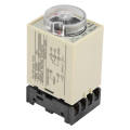 【FOOT SOFA】[Quality assurance] 0-30s Power Off Delay Timer Relay Knob Delay Time Relay Control Time Relay with Base AC 220V ST3PF. 