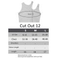 Trending Style Cut Out Crop Top High Quality Cotton Rib Fabric , Round Neck, Sleeveless Casual Party Wear Tight Tank/ T-Shirt In White, Ash And Green Colors For Women/ Ladies / Girls In S, M, L, Xl Free Sizes. 