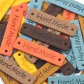 【HOT】 KALASO 20Pcs Handmade Labels Tags Clothes Garment Labels Hand Made Jeans Bags Hats DIY Craft Sewing Fabric Supplies Accessories. 