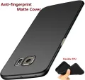 【ALLGOOD】For Samsung Galaxy S6 Edge Plus S6 Edge+ SMG928F G928G G928T G928A G928I Matte Finish Flexible TPU Back Cover Gel Rubber Soft Skin Silicone Anti-fingerprint Protective Jelly Case(Black). 