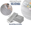 32 Pieces PVC Floor Tiles Self-Adhesive Wood Grain Wall Stickers Waterproof 5.9x17.7inch Floor Stickers A. 