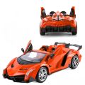Super Car Orange Lamborghini Veneno Battery Operated Remote Control Car –Kids Favorite Toy. 
