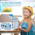 Cup Boy Girls School Student Portable Water Kids Cute Bus 500ML Cup Kids Toy Car Water Bottle With Straw School Family. 