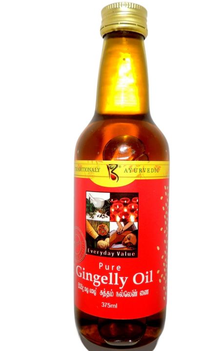 Pure Organic Sesame Oil ,Gingelly Oil or Til Oil Natural Ayurveda Oil 375 ML