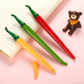 1/5/10Pcs 0.5Mm Creative Simulation Vegetable Pepper Gel Pen Black Ink Pen Student Office Stationery Cute Cartoon Modeling Signature Pen. 