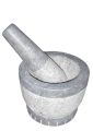 Wangediya Mortar and Pestle, 5. inch,, polished Granite, for Grinding Spice and Making Sauces. 
