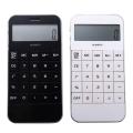 School Portable Display Electronic White Digit Calculator Black. 
