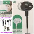 HigH Quality  Earpone supe bass (w05). 