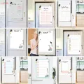 Magnet Board Sticker Planner Planner Refrigerator Fridge List Magnetic Memo Notes Calendar. 