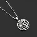 Classic Chinese Style Exquisite Hollow Auspicious Dragon Signet Pendant Necklace For Men Charm Fashion Lucky Amulet Jewelry GENGLI. 