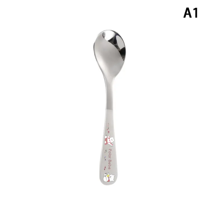 Children'S Stainless Steel Spoon Cartoon Car Pot Spoon Soup Bun Home Kitchen Essential Cute Tableware Children'S Spoon Fork